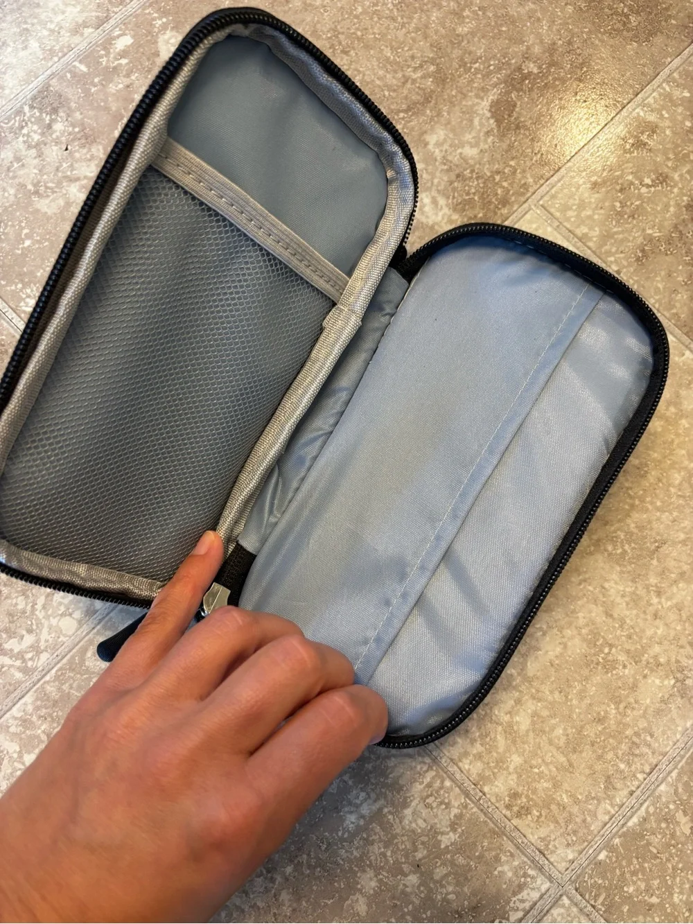 Portable Black Accessory Case - Compact Protective Pouch